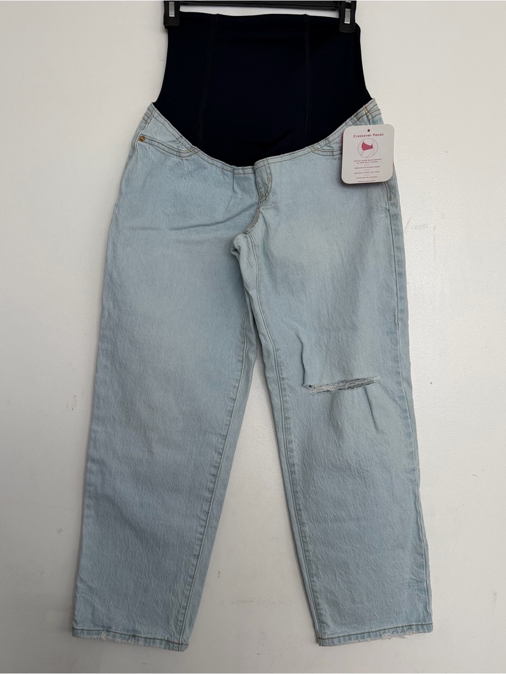 Isabel Maternity by Ingrid & Isabel Jeans Vintage Straight Crossover Panel 00
